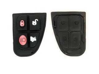 4-knaps gummi pude til Jaguar nøgler  X S XJ XJ6 XJ8 XJR
