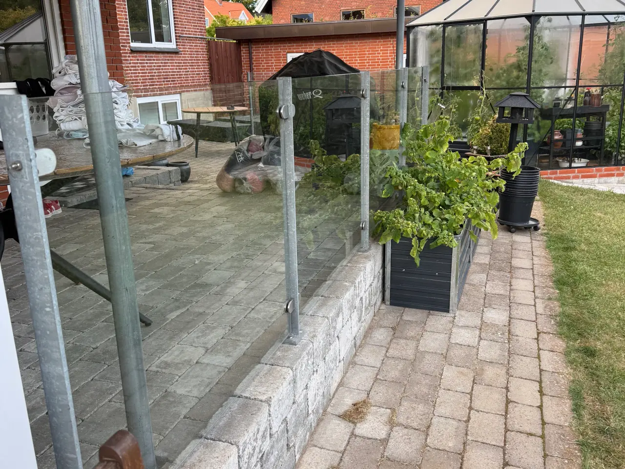 Billede 1 - Glas afskærmning glas hegn 