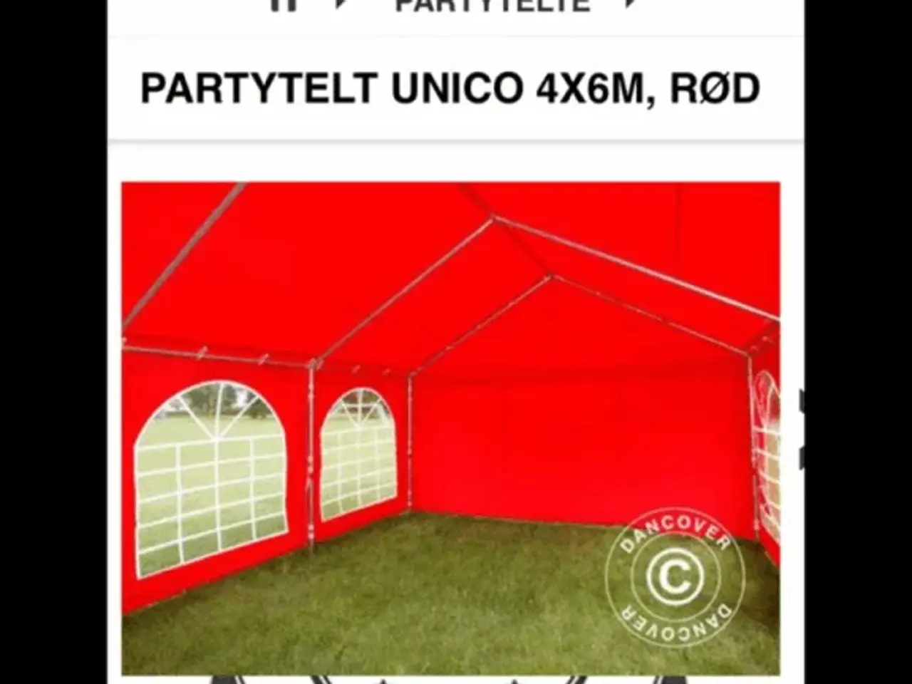 Billede 3 - Dancover partytelt 4x6meter