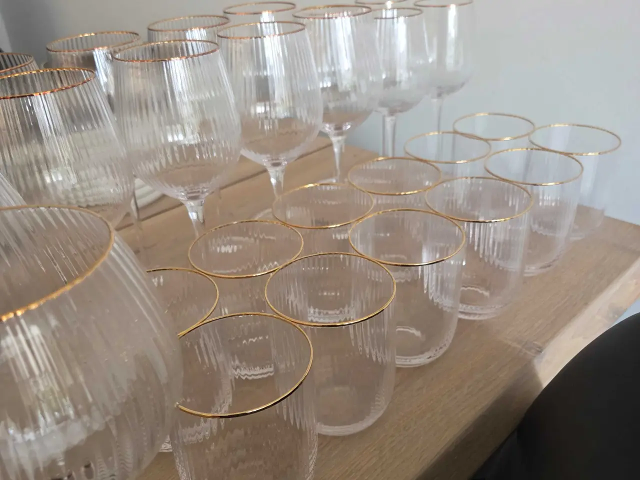 Billede 1 - Lyngby glas med guldkant