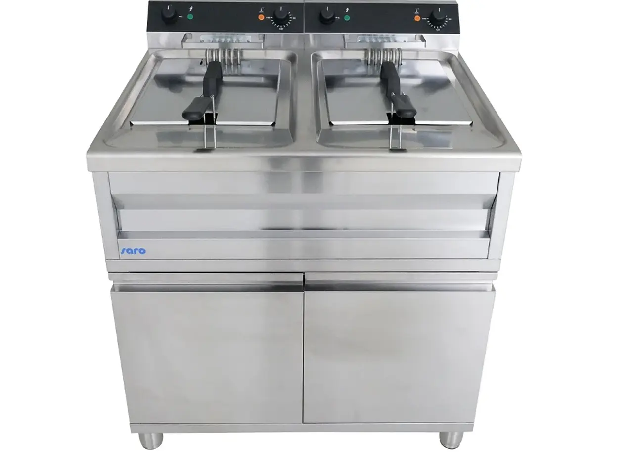 Billede 2 - Industri Dobbelt Frituregryde 2x 12 Liter – 18 kW
