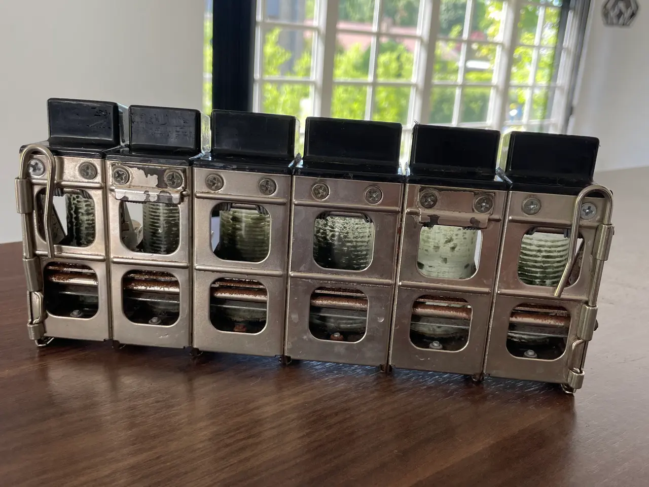 Billede 4 - Vintage mekanisk møntveksler / coin changer i meta