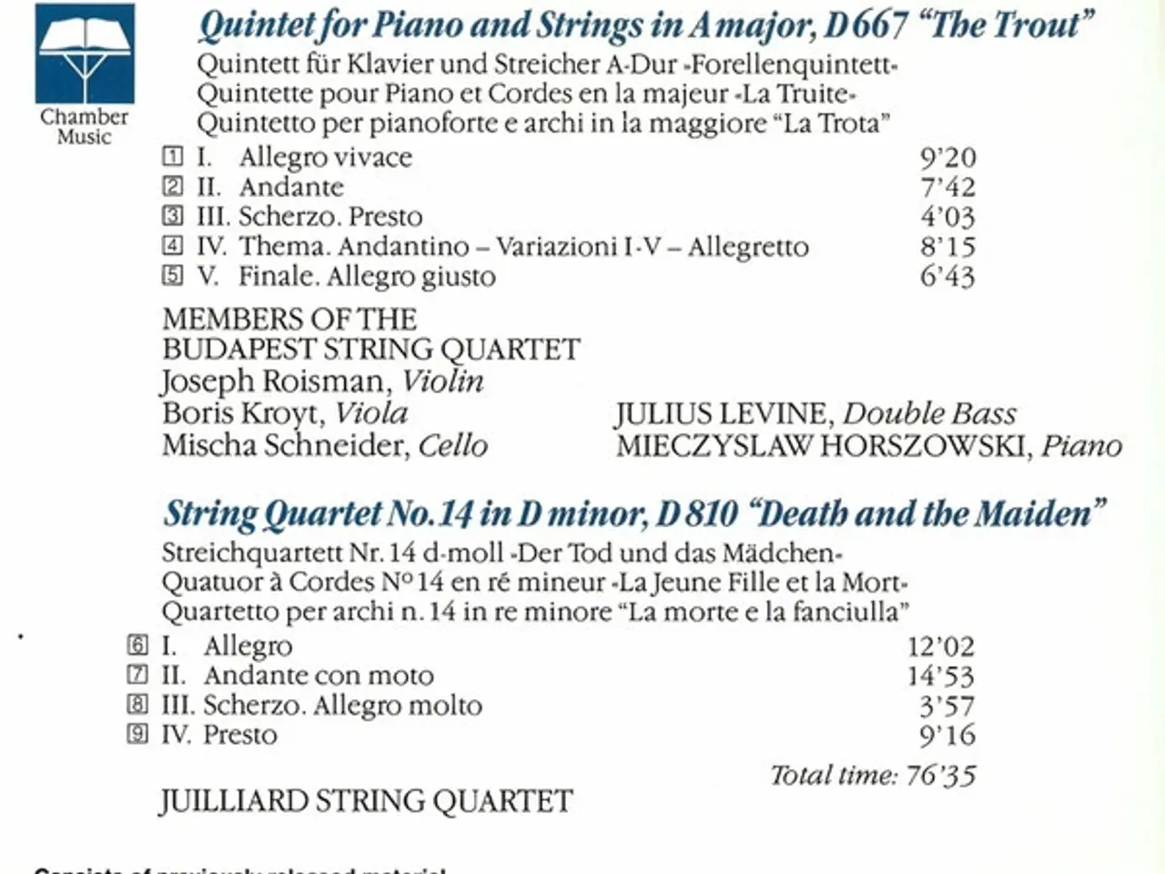 Billede 8 - Schubert* – Budapest String Quartet •… – CD