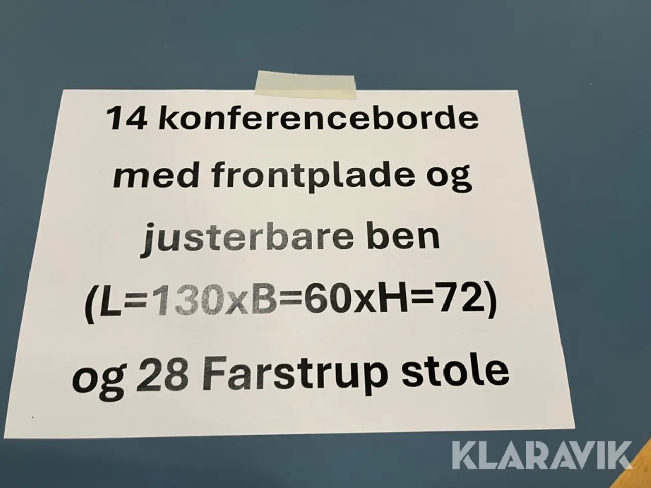 Billede 4 - Konferenceborde 14 borde 28 Stole