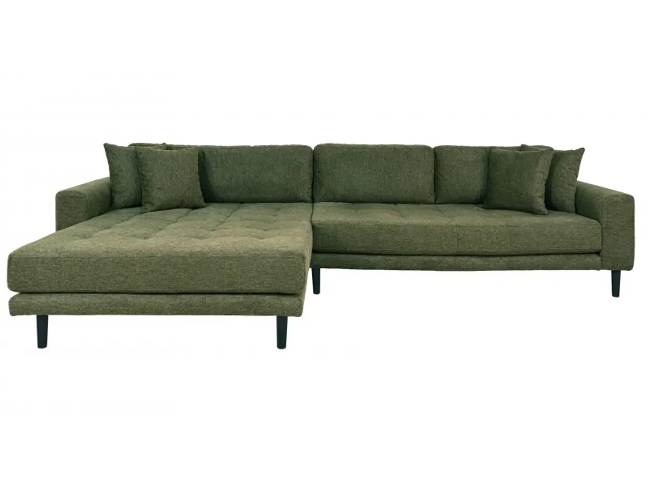 Billede 1 - Lido - Venstrevendt Chaiselongsofa - Grøn stof