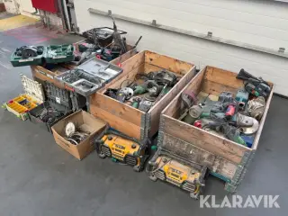 Blandet værktøj lot + 40 emner