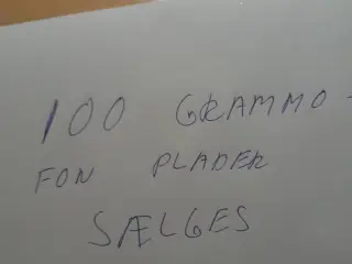100 grammofonplader sælges