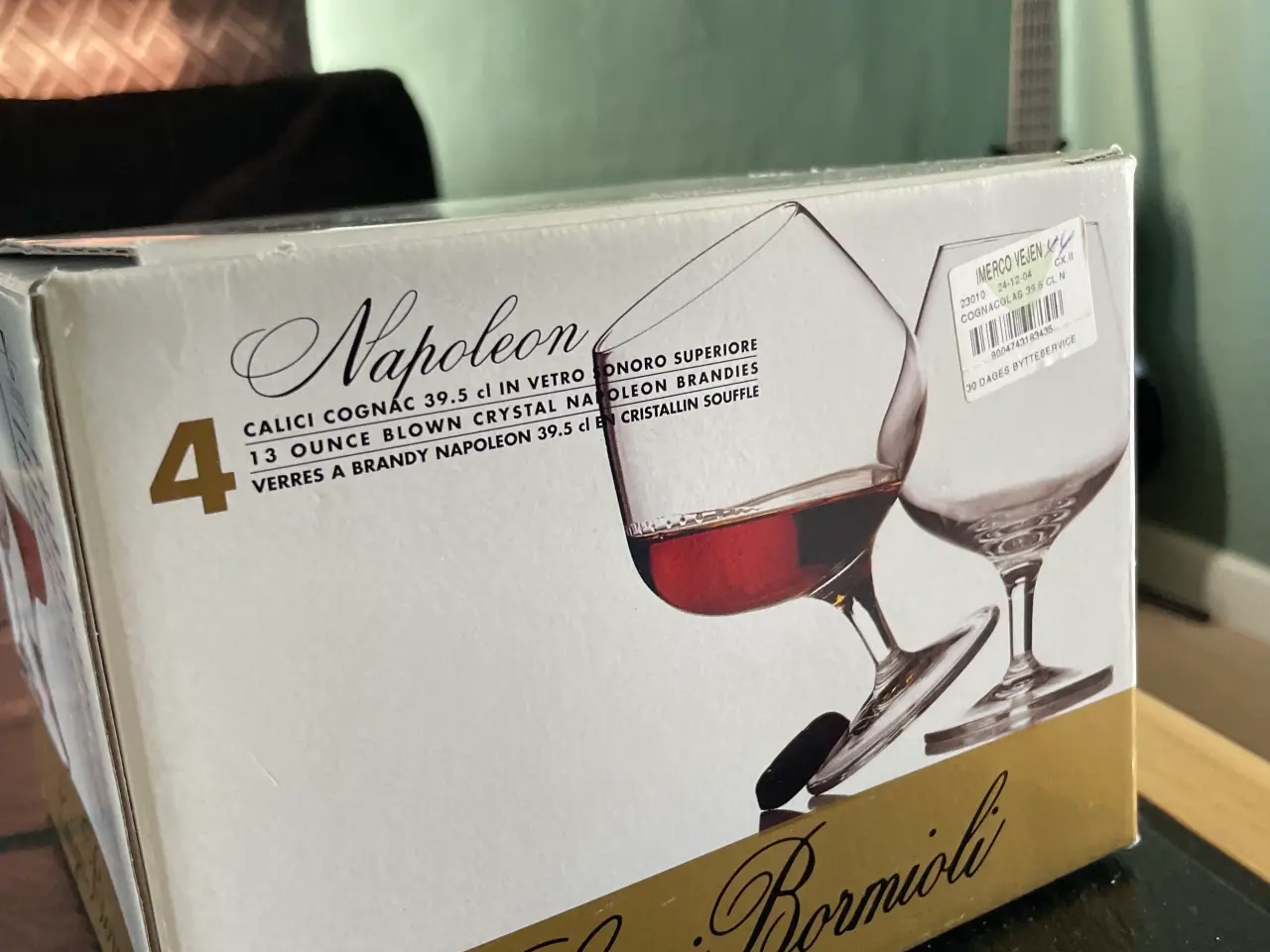 Billede 1 - Luigi Bormioli Napoleon Cognacglas 