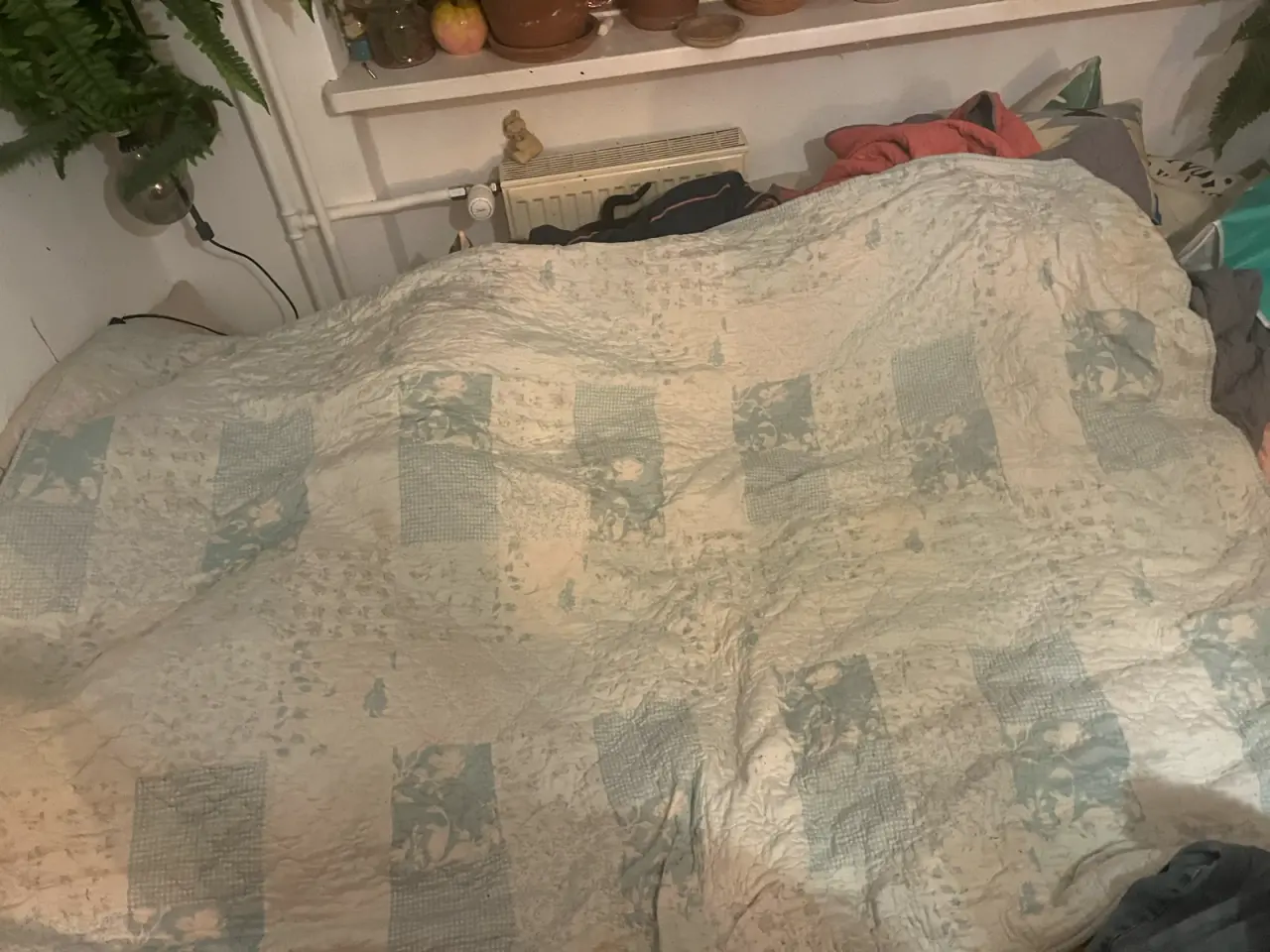 Billede 1 - Quiltet patchwork tæppe