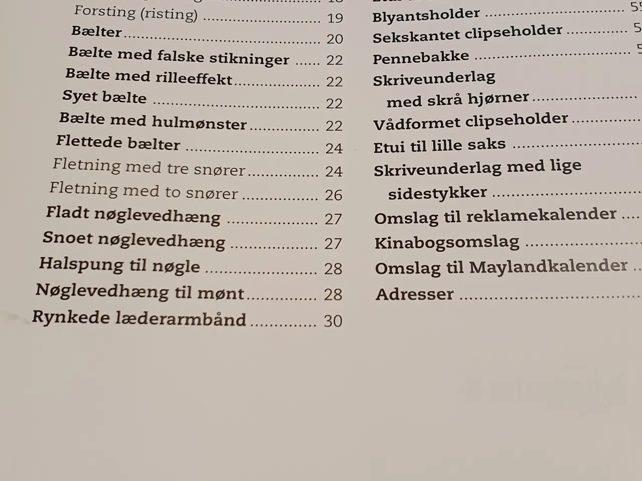 Billede 3 - Ny bog: små ting I læder