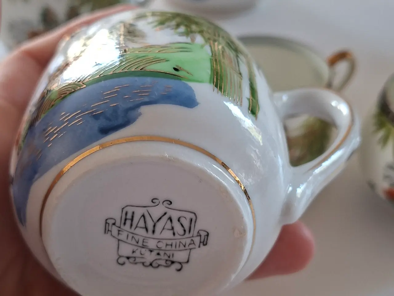 Billede 6 - Smukt vintage japansk kaffestel / testel – Hayashi