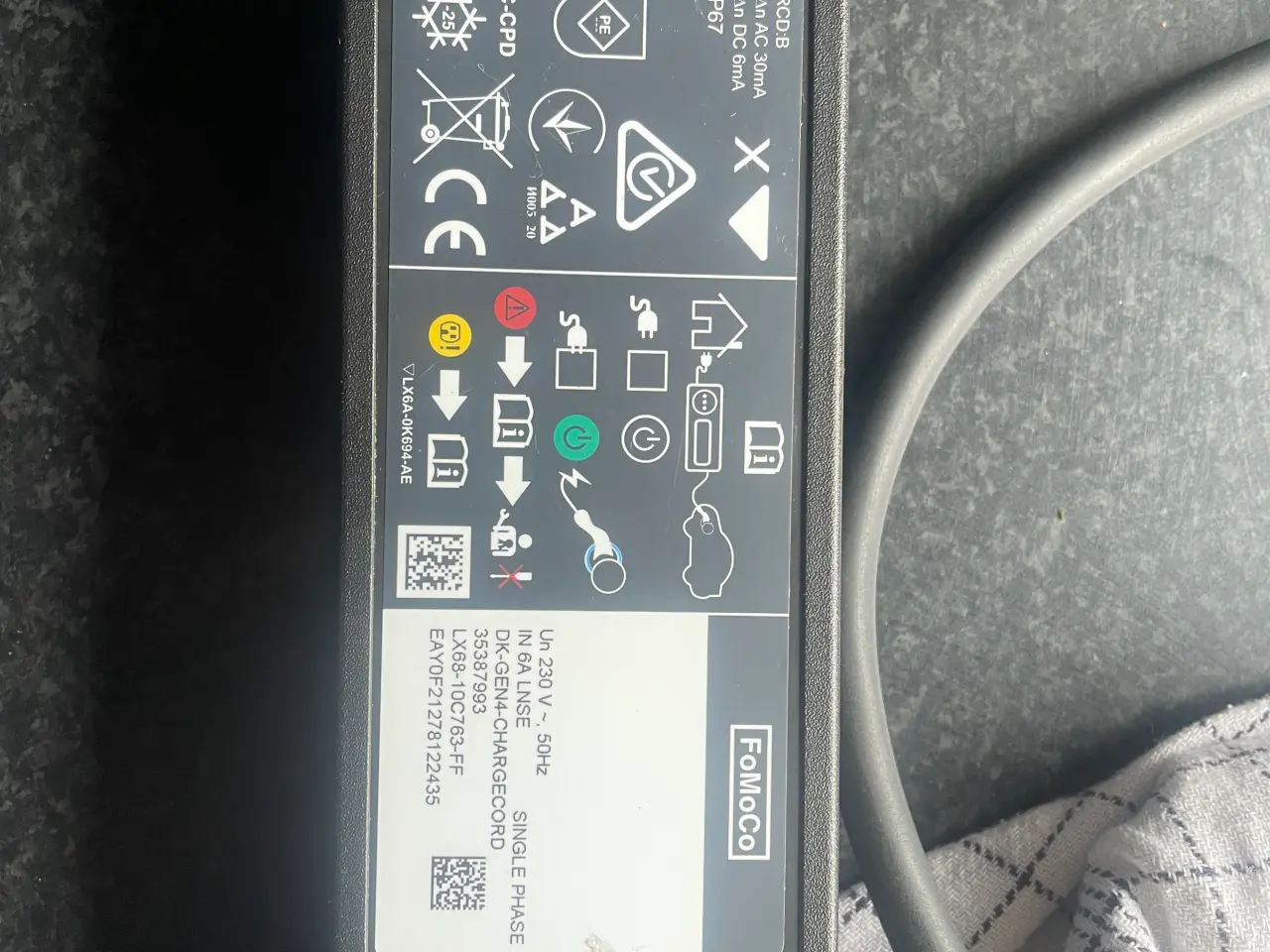 Billede 6 - Orginalt Ford ladekabel til elbil