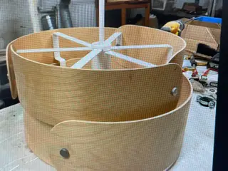 2stk IKEA Asmussen loftlampe i træ
