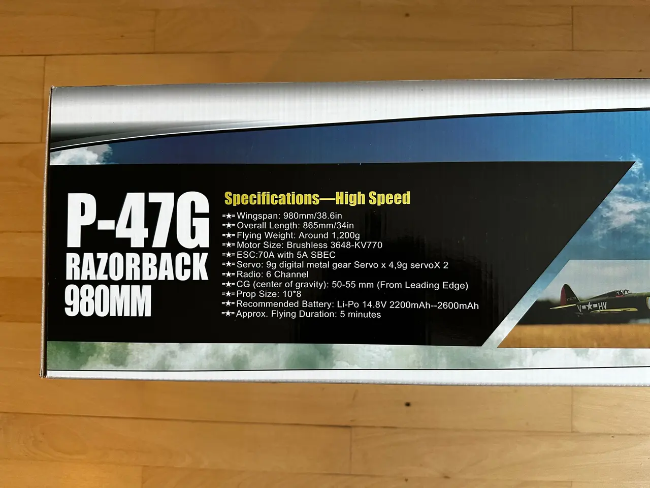 Billede 3 - FMS P-47G Razorback 980mm High Speed PNP – NY