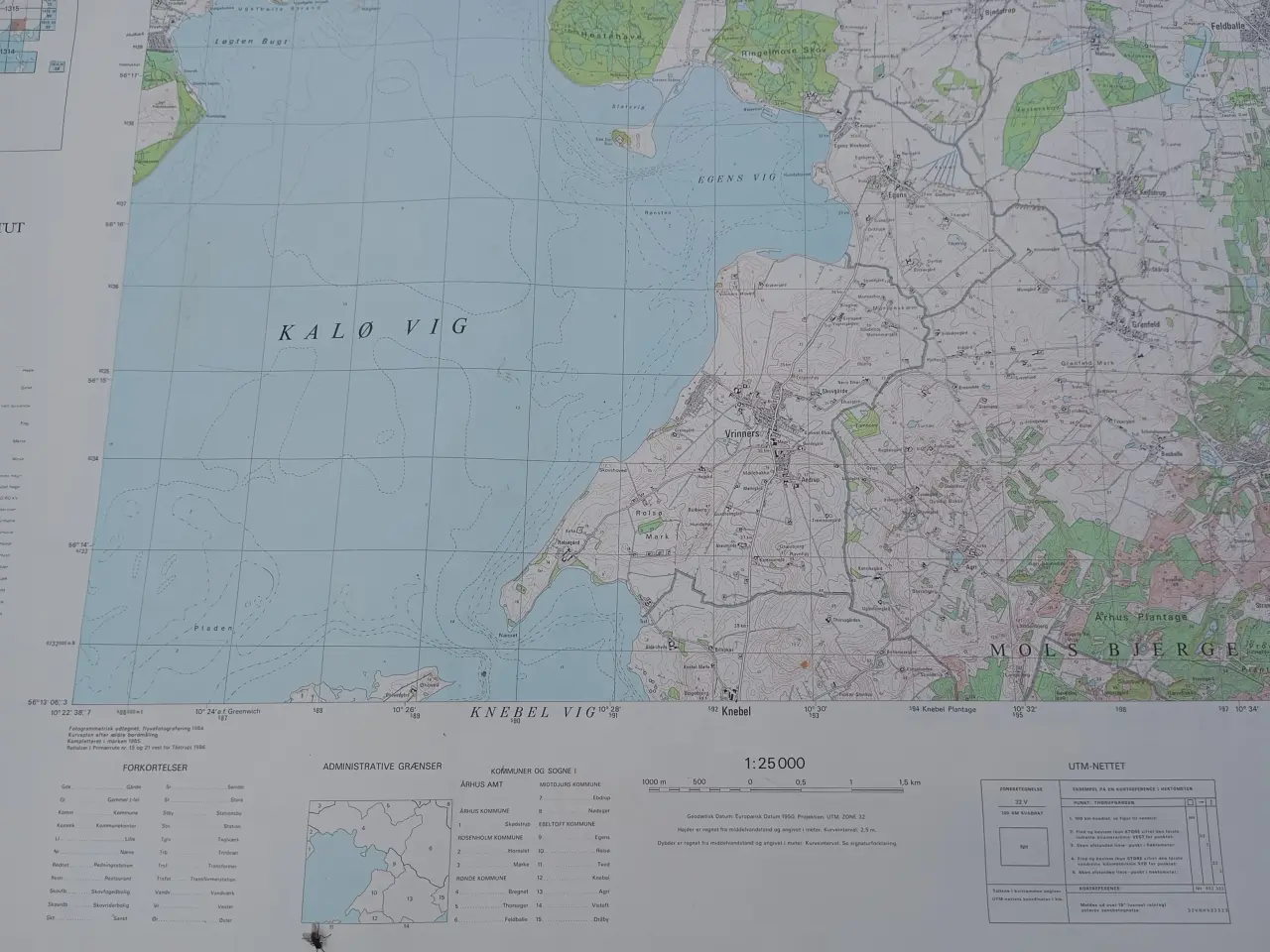 Billede 8 - Landkort over Rønde, Djursland
