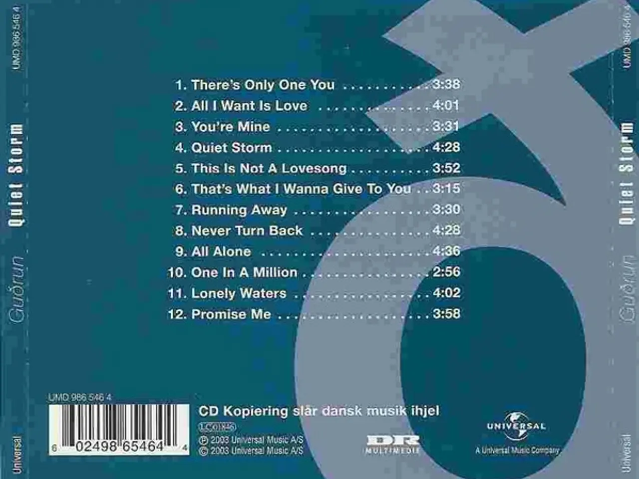Billede 3 - Gudrun* – Quiet Storm – CD
