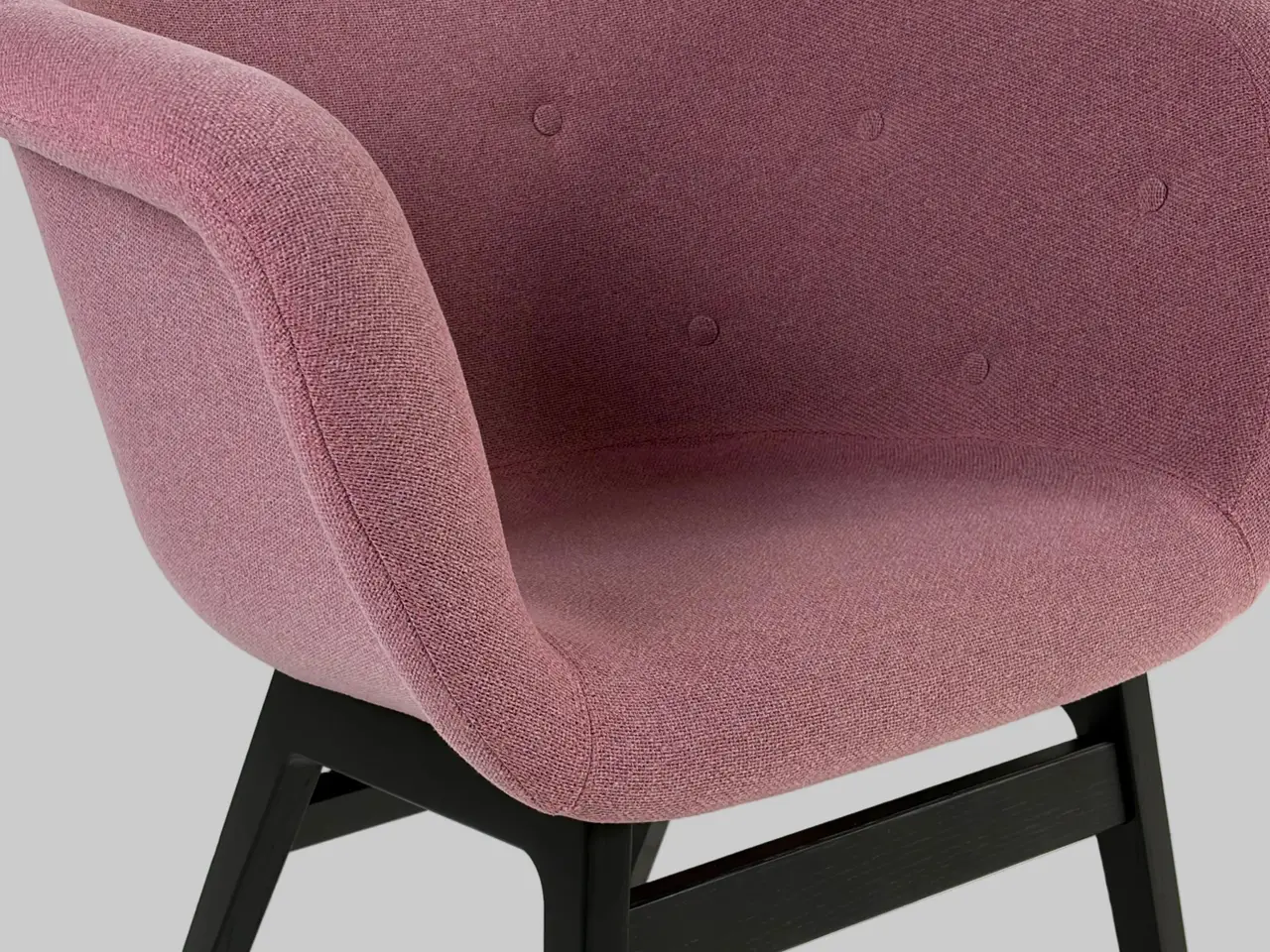 Billede 5 - +HALLE Chester Loungestol – Lyserød/Sort Stel