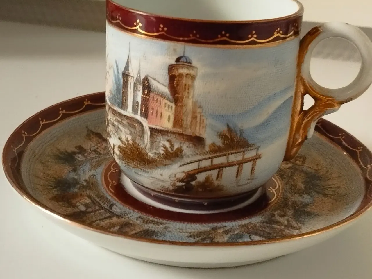 Billede 1 - Antik porcelæn kaffesæt, TETTAU, Germany, 123-140å