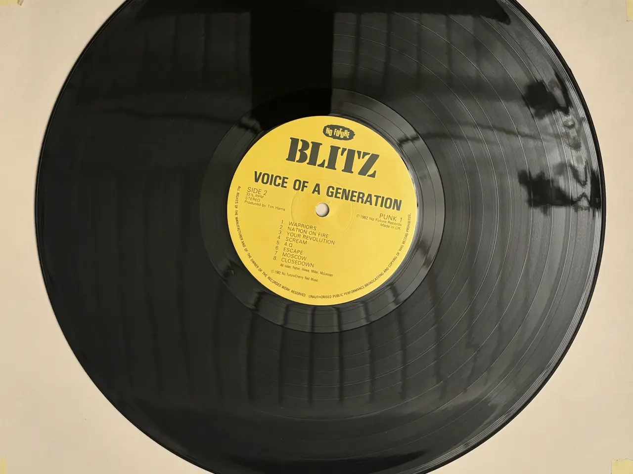 Billede 4 - Blitz – Voice Of A Generation LP UK82 Punk Rock
