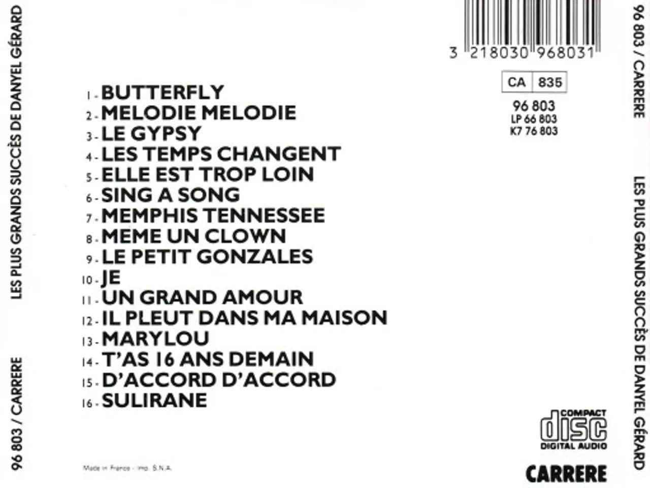 Billede 6 - Danyel Gérard – Les Plus Grands Succés De… – CD
