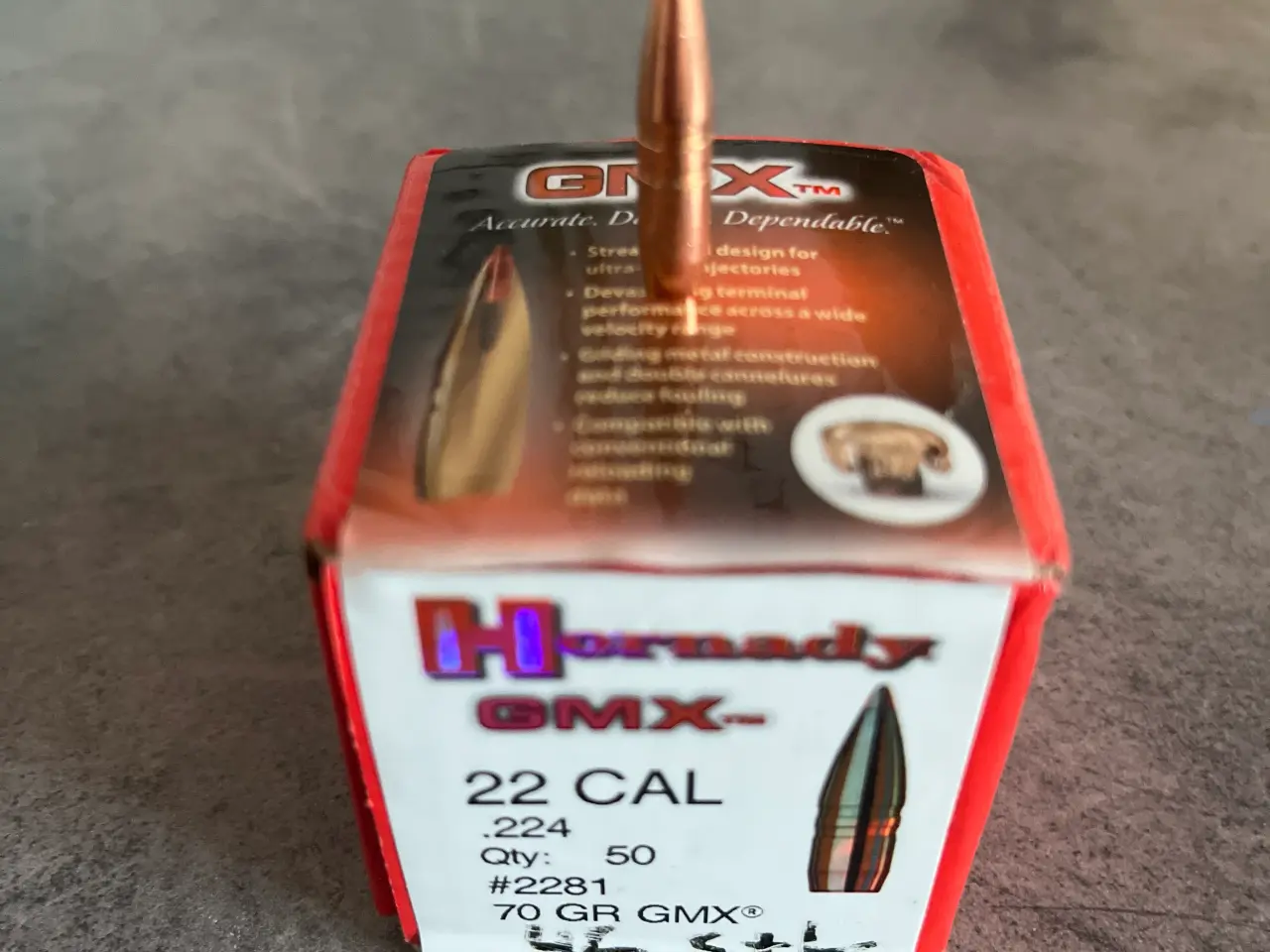 Billede 1 - Hornady GMX .224 70 Grain blyfri