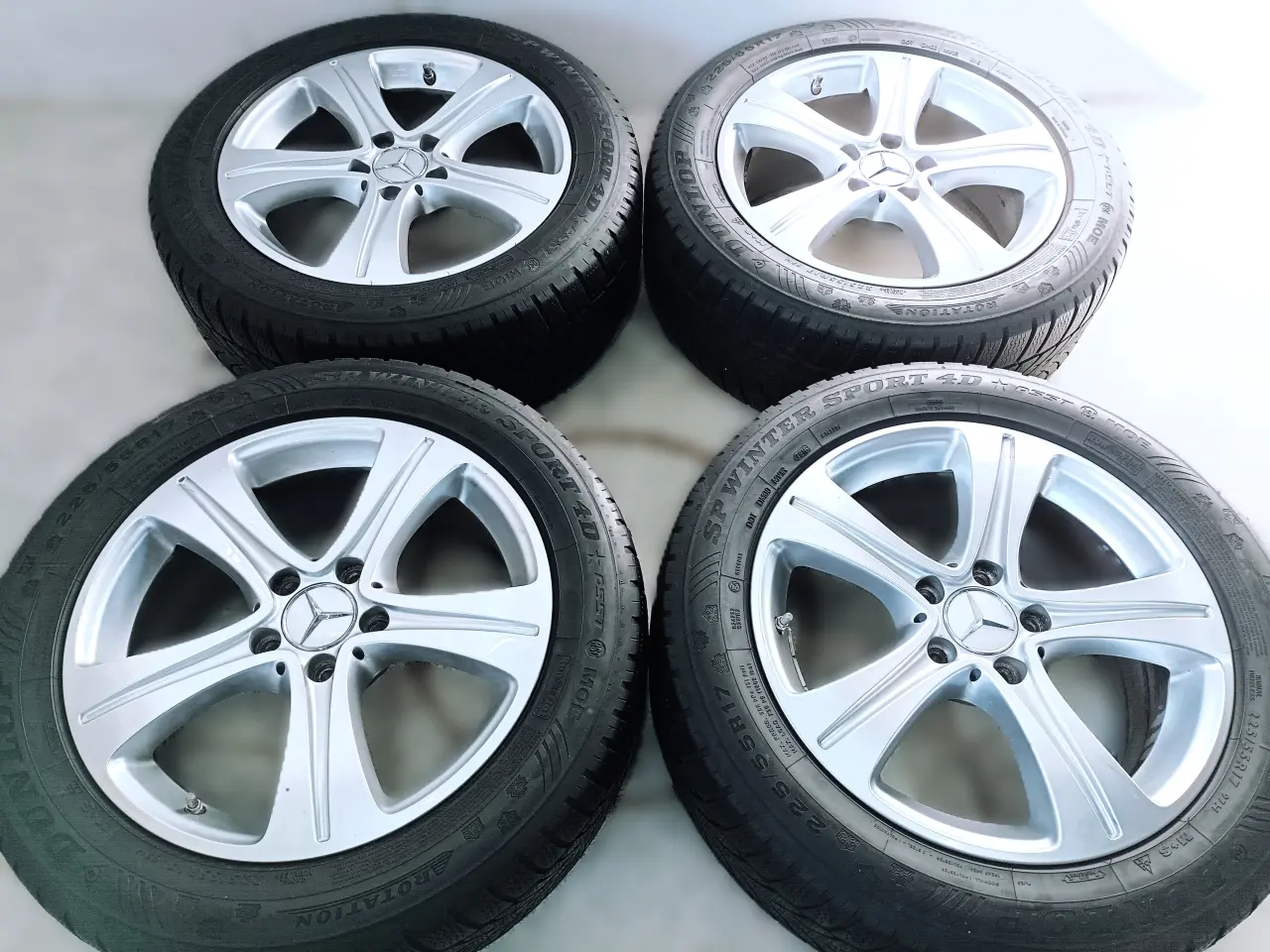 Billede 5 - 5x112 17" ET40 nav 66,6ø Mercedes vintersæt Inkl.T