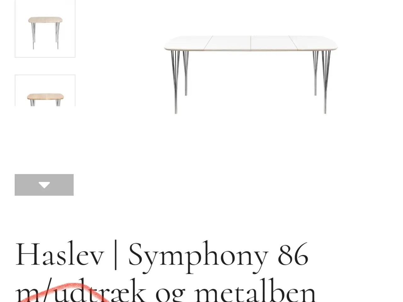 Billede 1 - Haslev spisebord