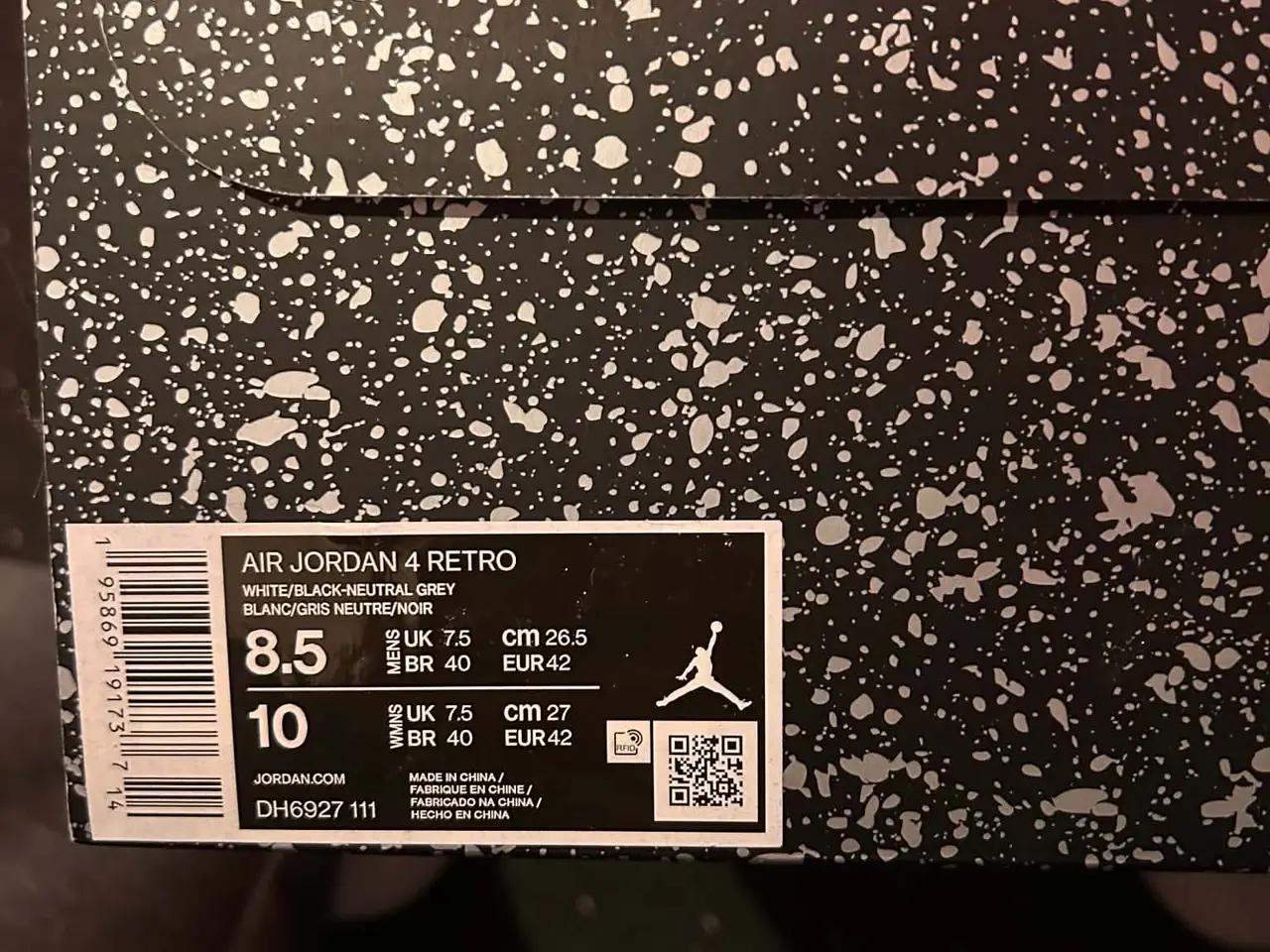 Billede 6 - Jordan 4 Millitary Black STR 42