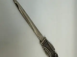 Vintage brevåbner / brevkniv i stål m. ugle