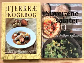 Kogebøger, fjerkræ + salater + 500 opskrifter m.m.