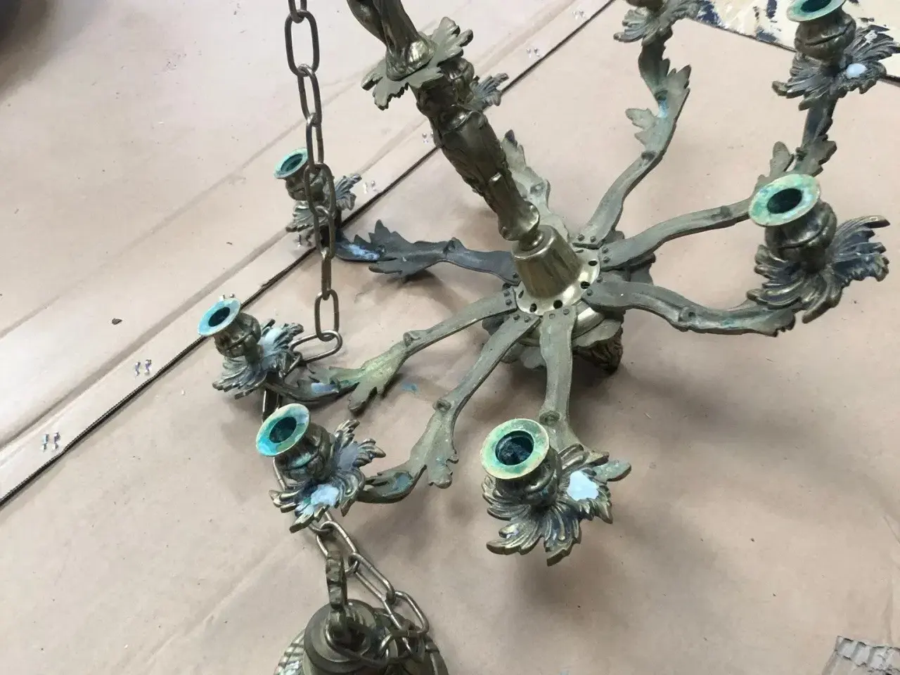 Billede 3 - messing/ bronze kirkelysestage