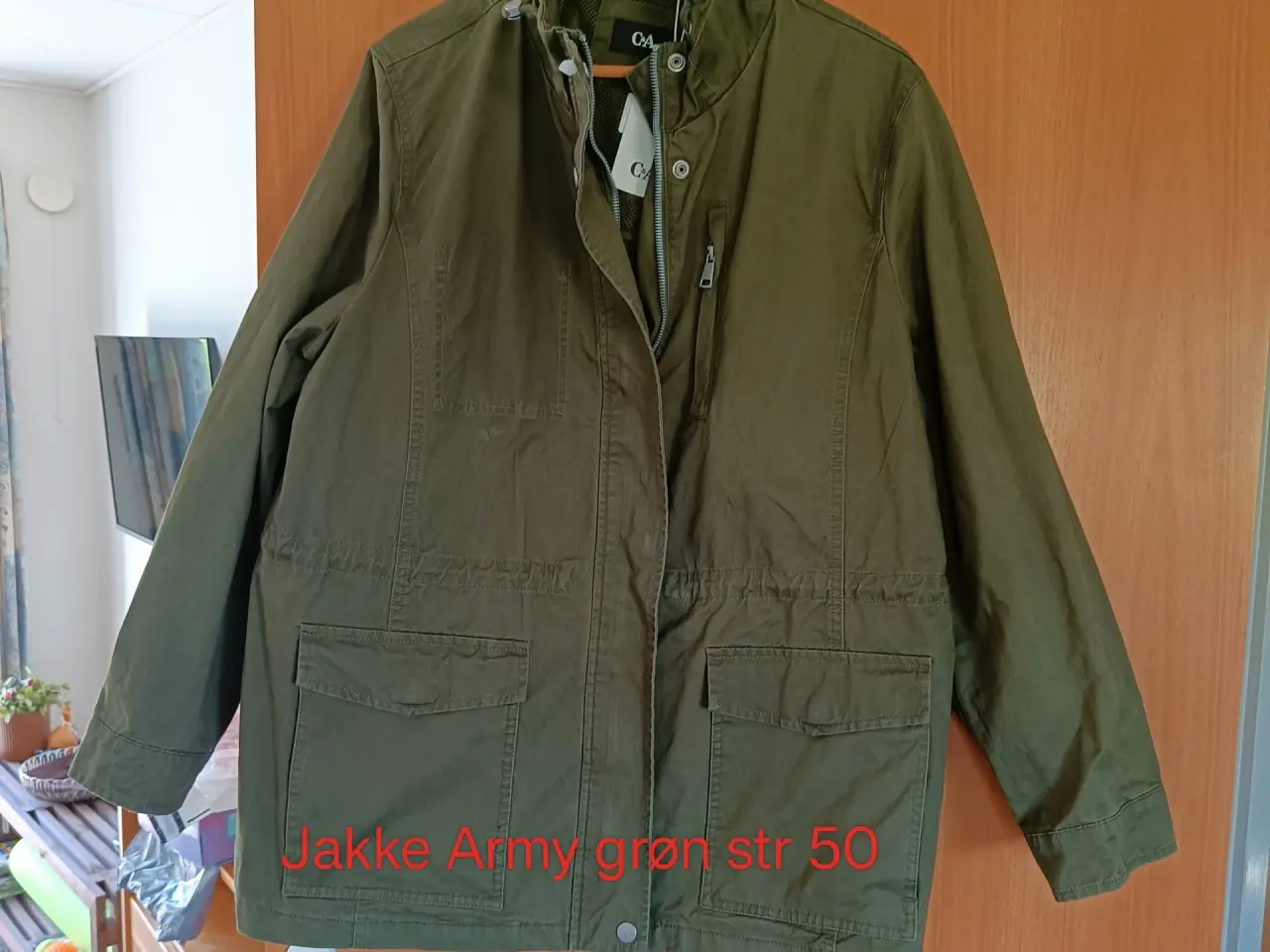 Billede 2 - Sommerjakke  armygrøn 