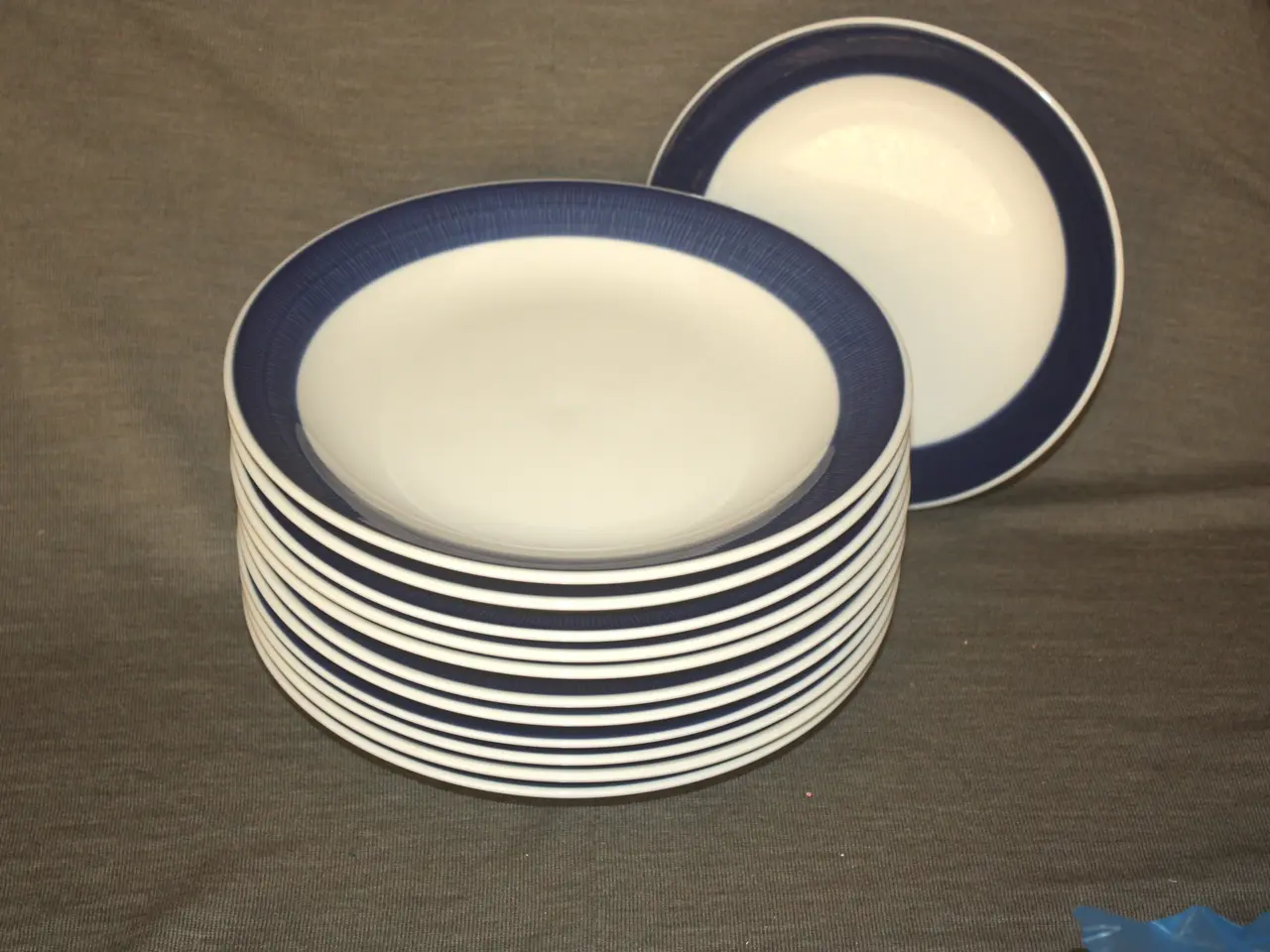 Billede 1 - Rørstrand Blå Koka frokosttallerkener Ø 21 cm
