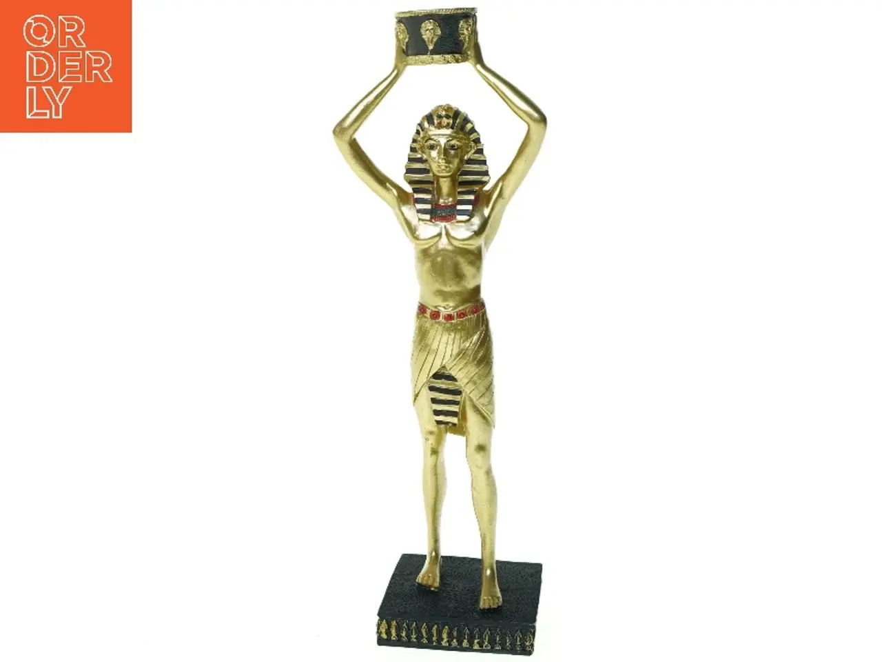 Billede 1 - Egyptisk figur (str. 26 x 7 cm)
