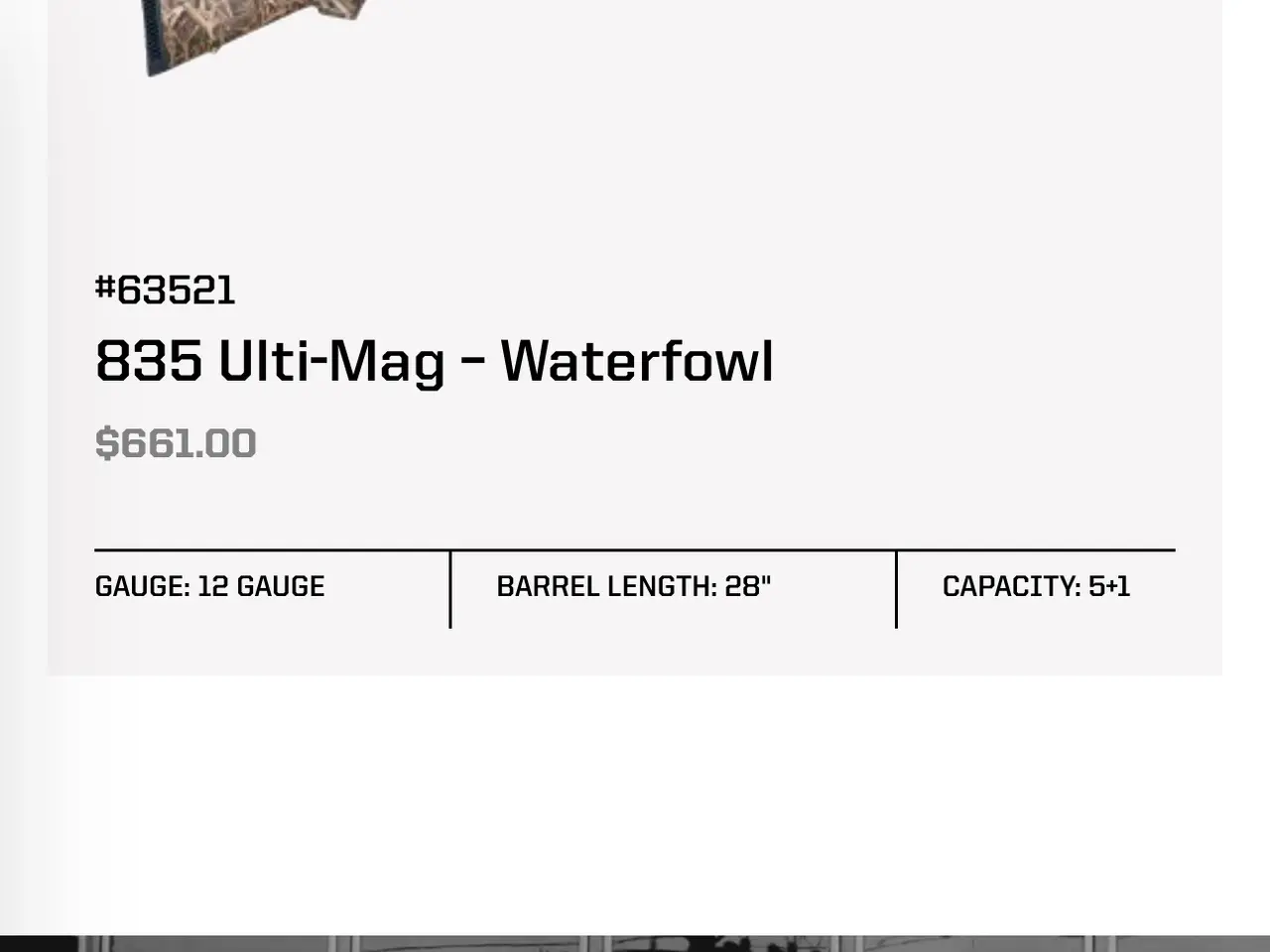 Billede 1 - Mossberg pumpgun model 835 Ultimag camo