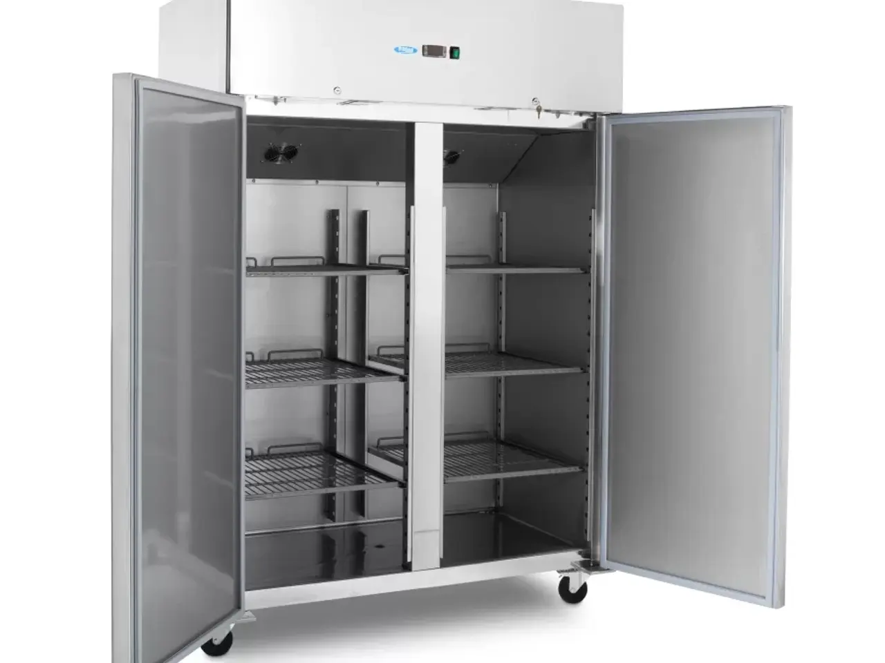 Billede 1 - Dobbelt Industrikøleskab 1200 L – rustfrit stål