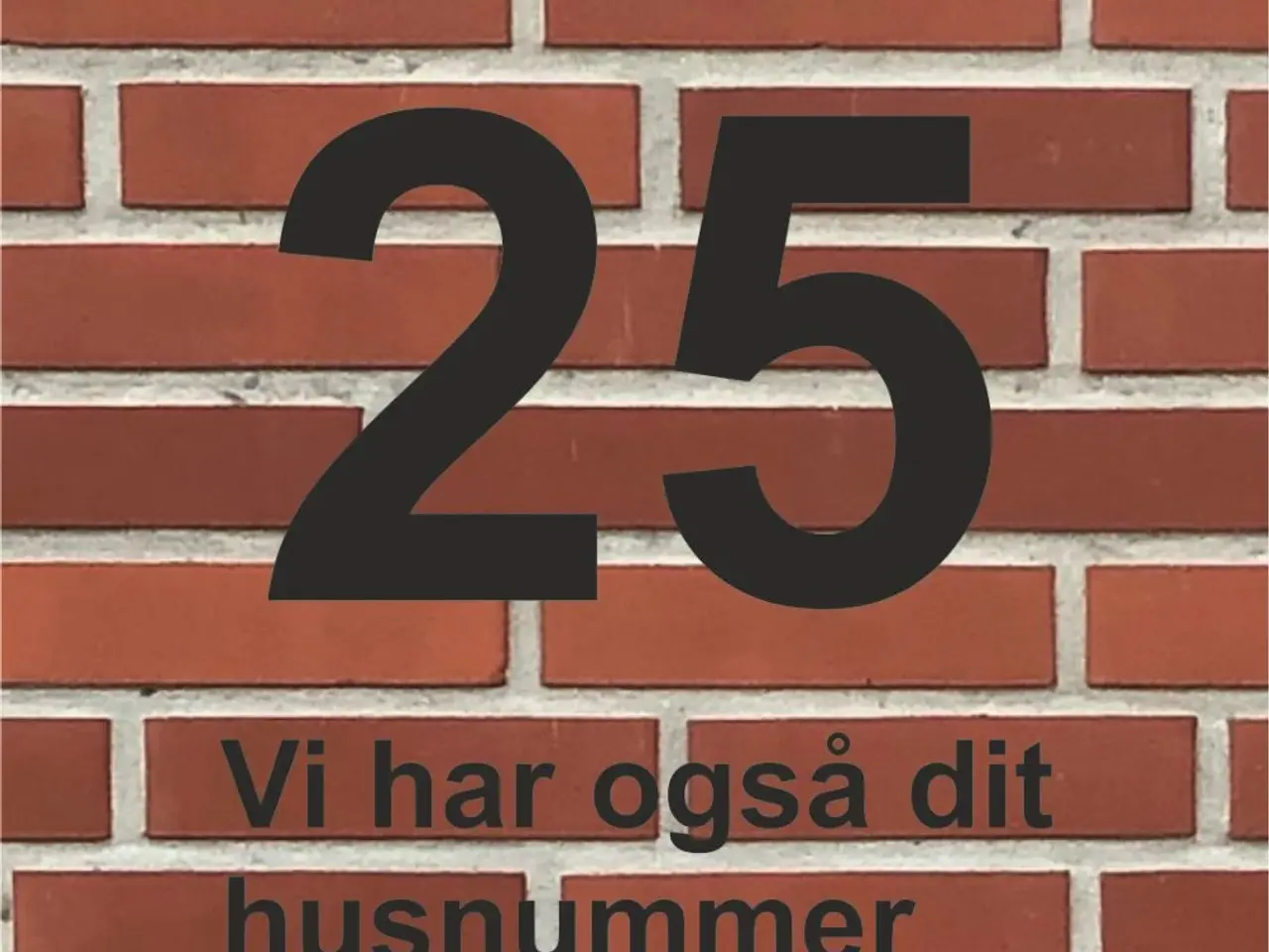 Billede 2 - Nyt Husnummer tal
