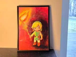 Akryl tegning 20x30 Link