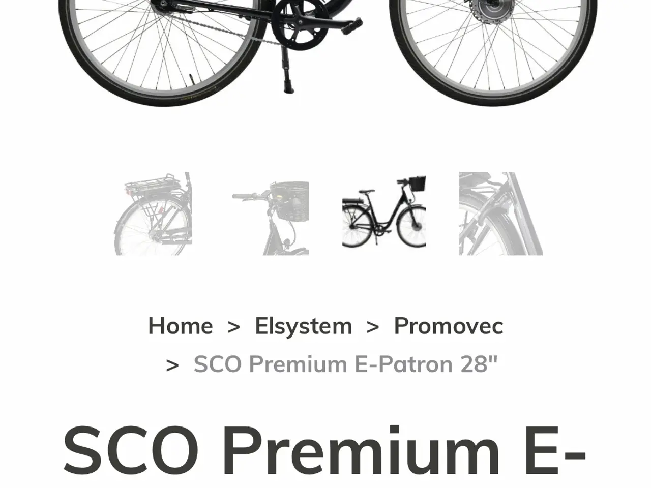 Billede 2 - Luksus DANSK SCO el cykel helt ubrugt