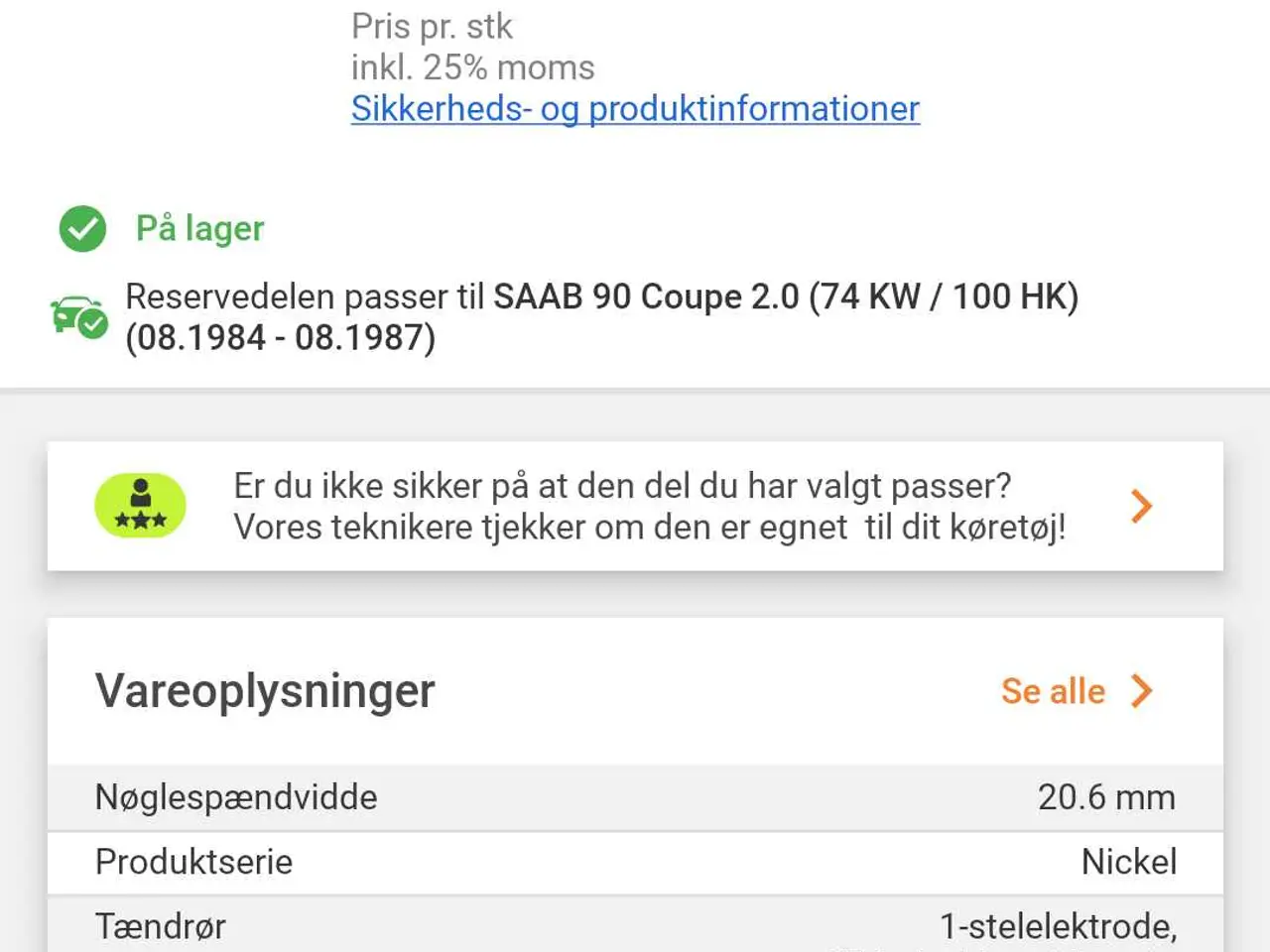 Billede 2 - Tændrør 