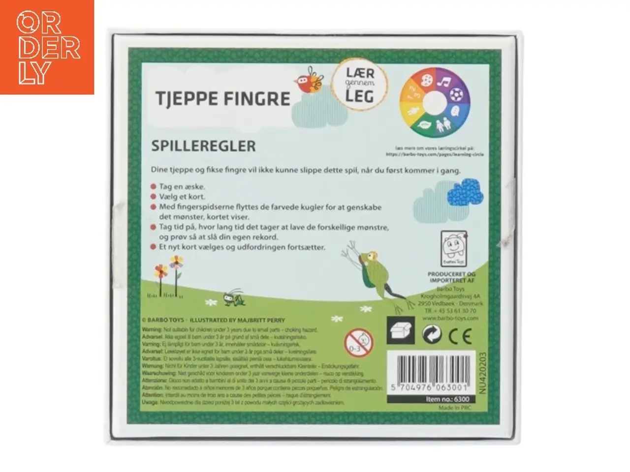 Billede 3 - Tjeppe Fingre spil fra Barbo Toys (str. 14x14 cm)