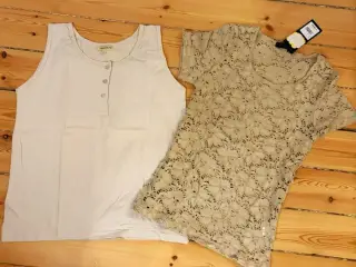 To toppe i beige / lysebrun. Begge er helt nye.