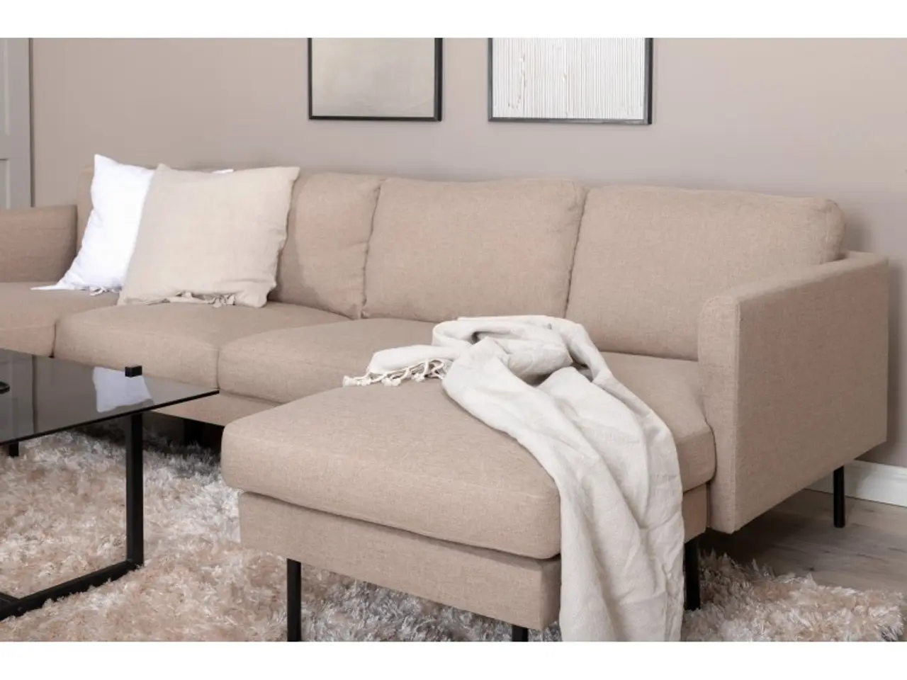 Billede 10 - Zoom U-Sofa Brun - Beige og Sort
