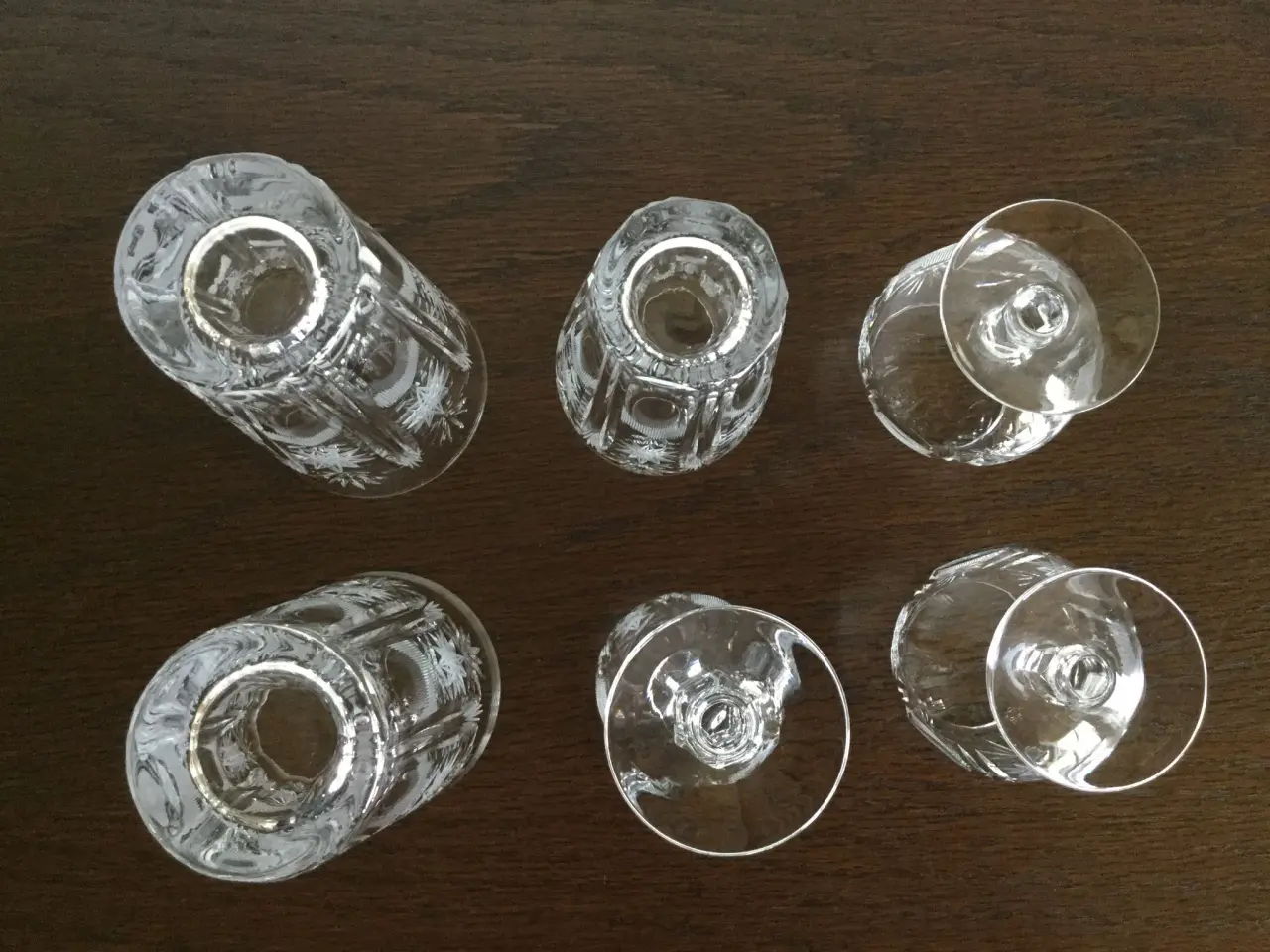Billede 6 - 4 stk. KRYSTAL Heidelberg glas.