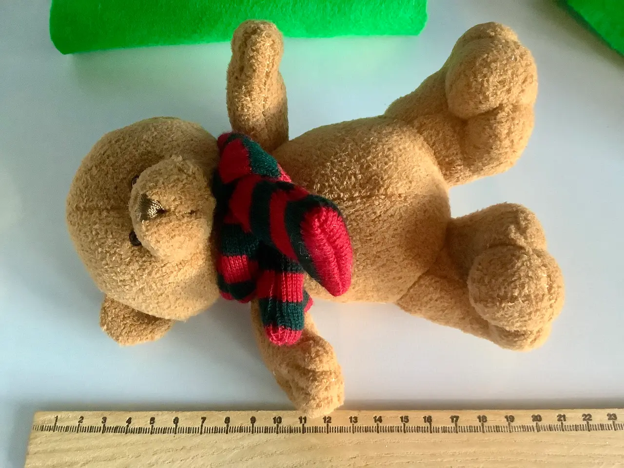Billede 4 - Brun bamse med halstørklæde.