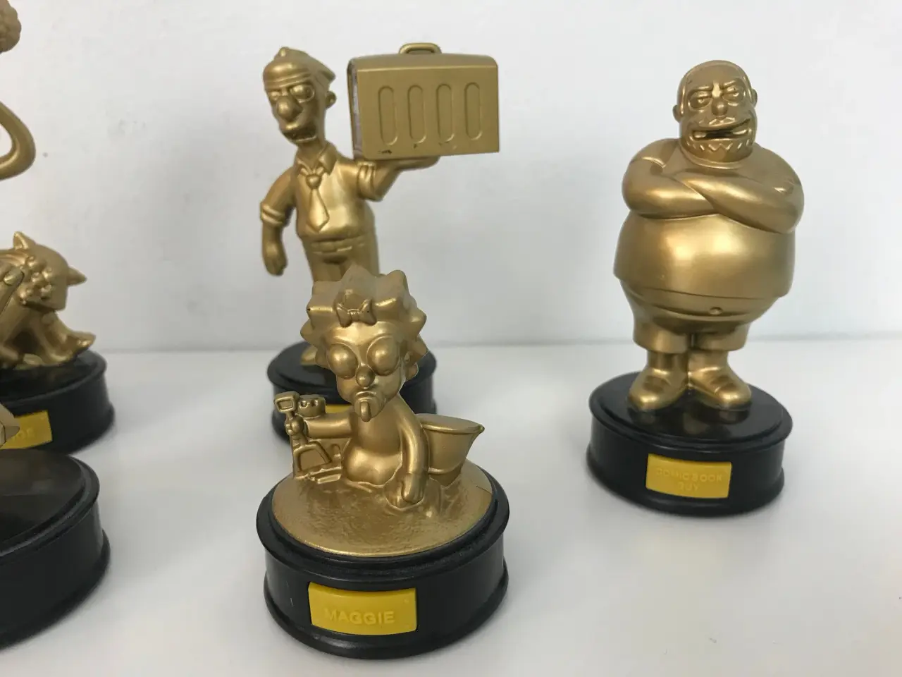 Billede 4 - 6 stk Simpsons 'guld' samlefigurer (BK 2007)
