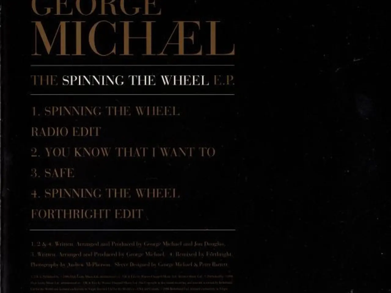 Billede 3 - George Michael – The Spinning The Wheel E.P. – CD