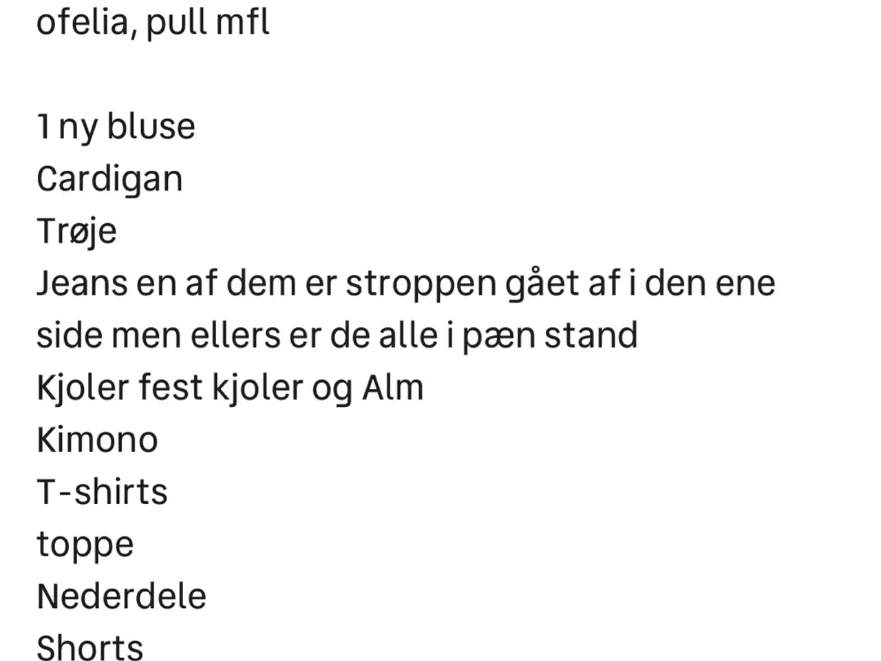 Billede 2 - Tøjpakke str xl 32 dele 
