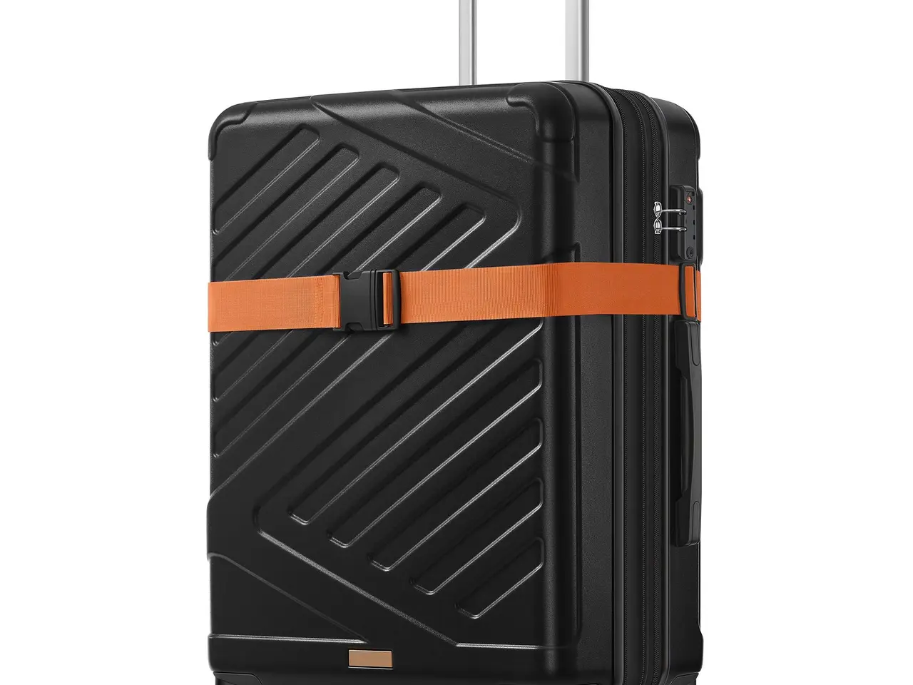 Billede 2 - Stor hardcase kuffert 75 cm udvidelig med TSA-lås og 4 dobbelte spinnerhjul - sort