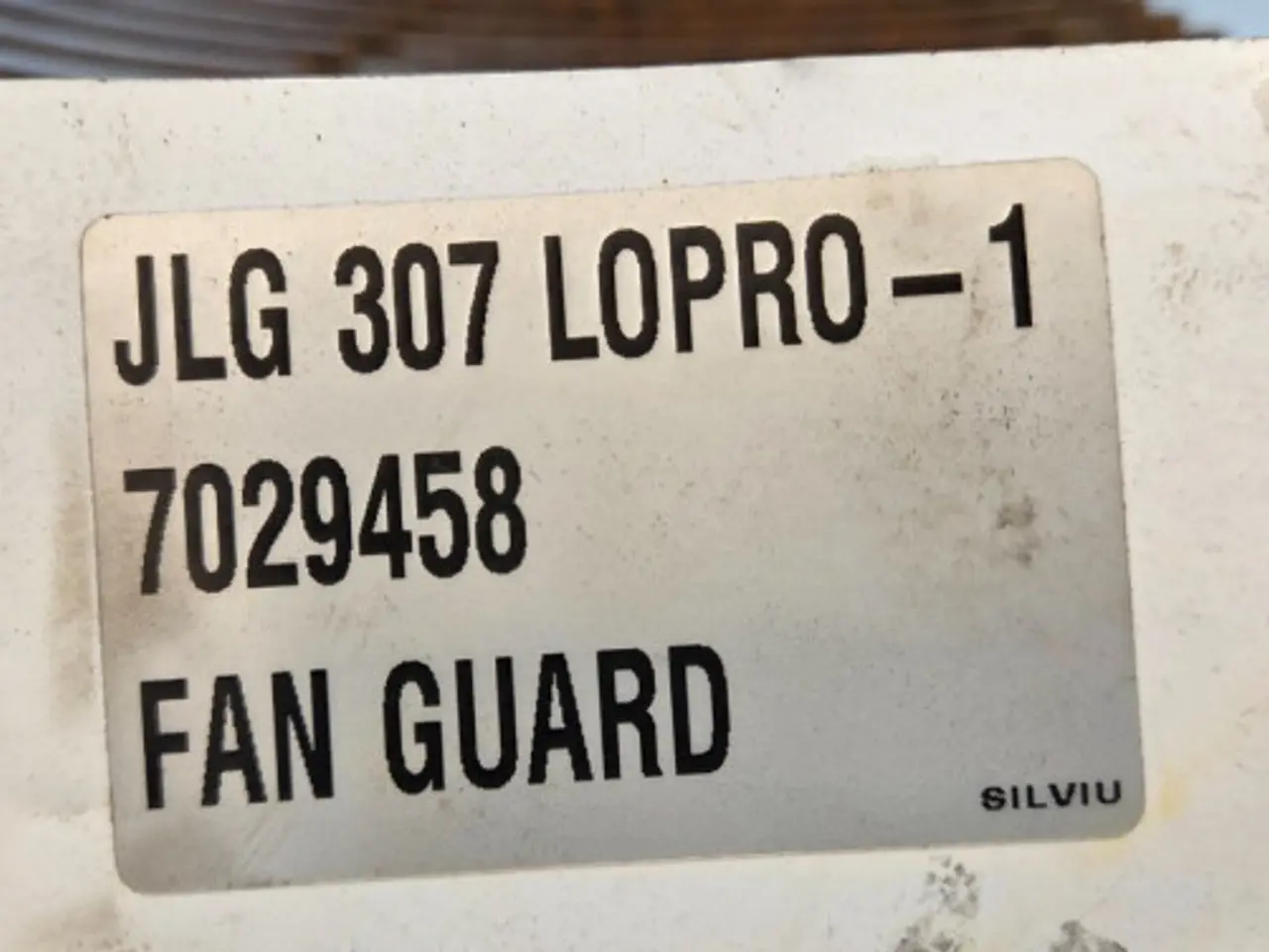 Billede 12 - JLG 307 Ventilatorgitter 7029458
